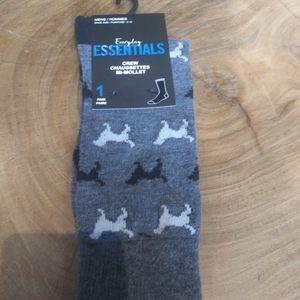 Men's Dog Themed Crew Socks